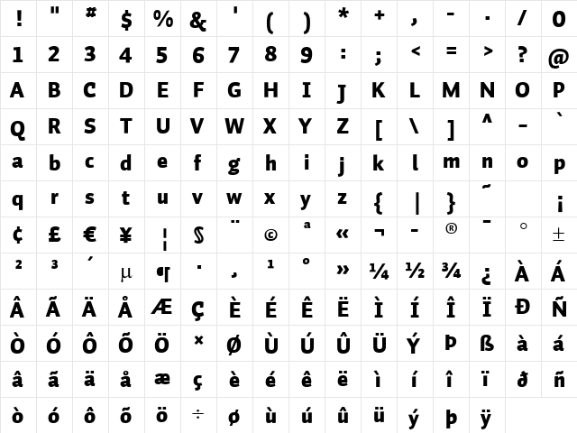 Auto 2 Black LF  glyph index