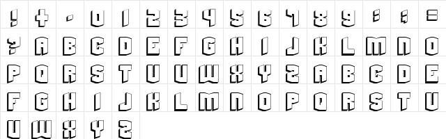 BeyondControl Regular  glyph index