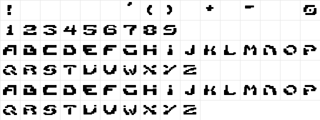 First Kinghtgale Regular  glyph index