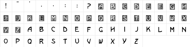 Kramer Regular  glyph index
