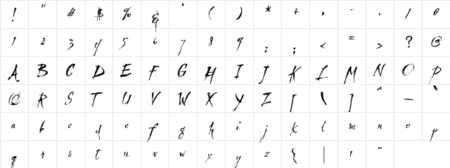 CK Olden Days Regular  glyph index