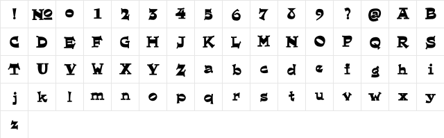 El Dorado  Bold Bold  glyph index