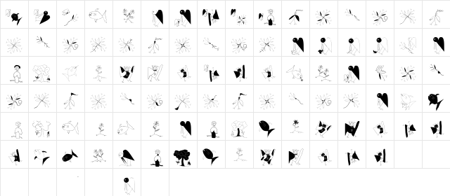 KarlasAnarchists Regular  glyph index
