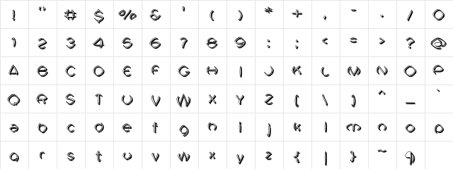 Neuralgia01h Regular  glyph index