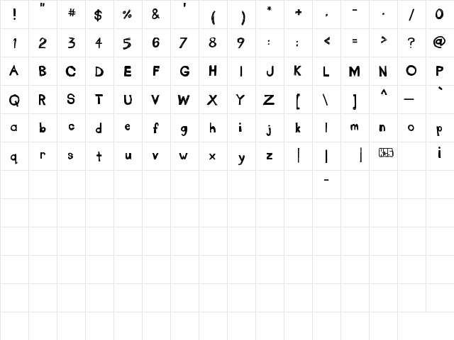 take_out_the_garbage Regular  glyph index