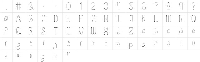 Eden Regular  glyph index