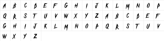 The Black Festival  DEMO Regular  glyph index