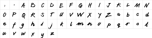 ConranScript Normal  glyph index
