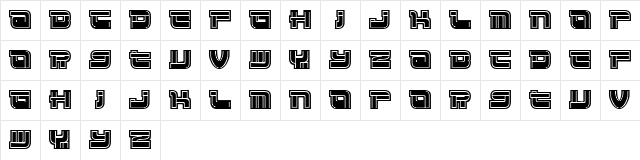 LeftOvers Regular  glyph index