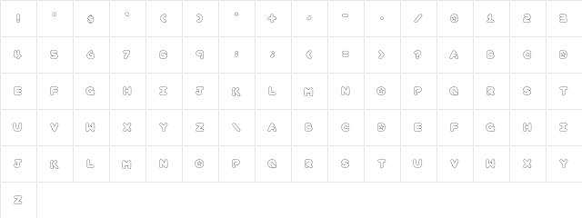 geoeves normal  glyph index