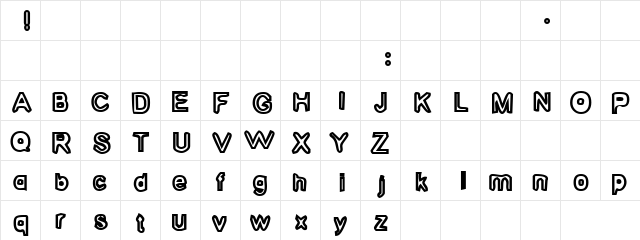 Warden Regular  glyph index