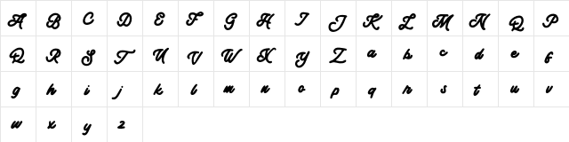 Jungle FREE Regular  glyph index