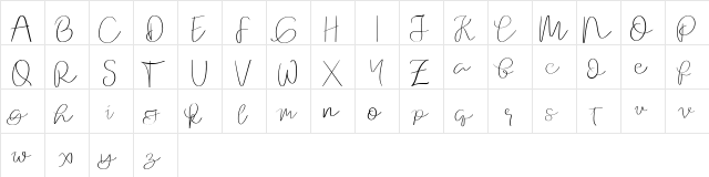 Orchard Regular  glyph index