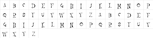 Resquro Halloween FREE Regular  glyph index