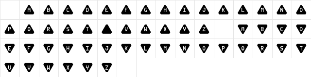 Pyrabet Normal  glyph index