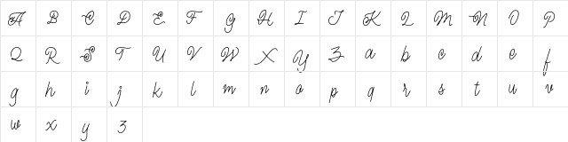 Magna FREE Regular  glyph index