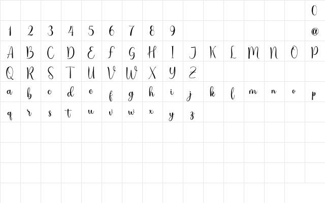 Clarities Regular Regular  glyph index