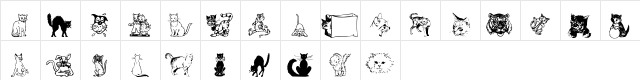 New Dingcats Normal  glyph index