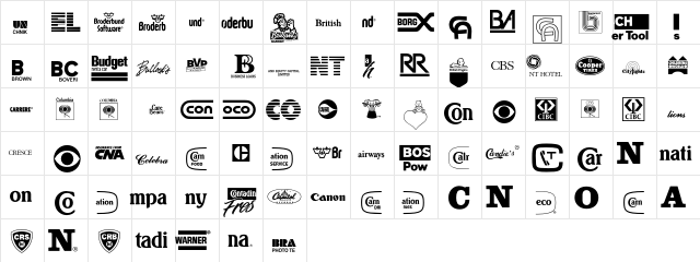 LogosCompany P04  glyph index
