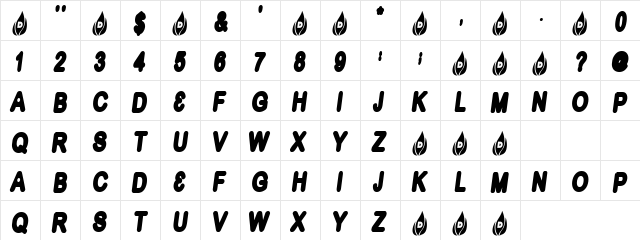 Chelsea Boys Regular  glyph index