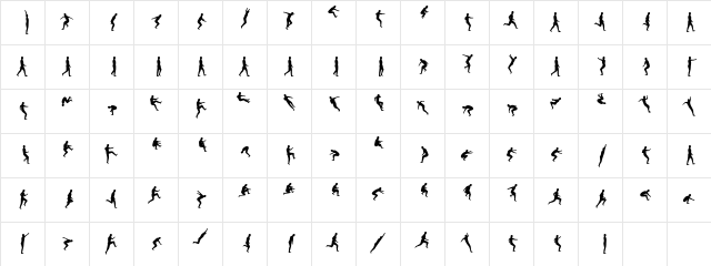 DinkoSSi Regular  glyph index