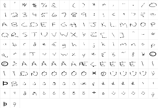 FZ HAND 12 WAVEY EX Normal  glyph index
