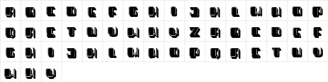 Pepito Regular  glyph index