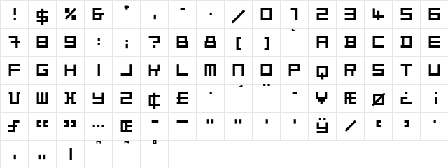 VanDoesburgAT plain  glyph index