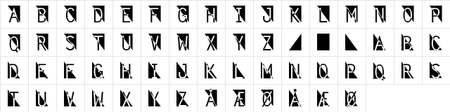 Fantomet2 Regular  glyph index