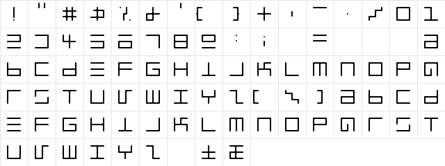 Eppy Evans Round Light Regular  glyph index