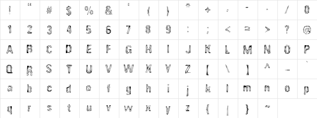 Enigma Regular  glyph index