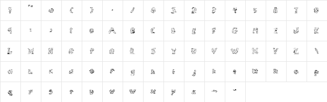 Riot Regular  glyph index