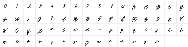 John Bold John Bold  glyph index
