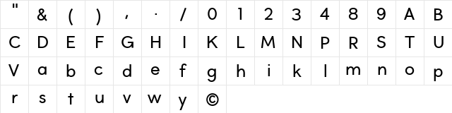 KingsHatSansTextBoldPKA Regular  glyph index