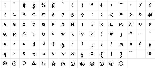 MondayNormal Regular  glyph index