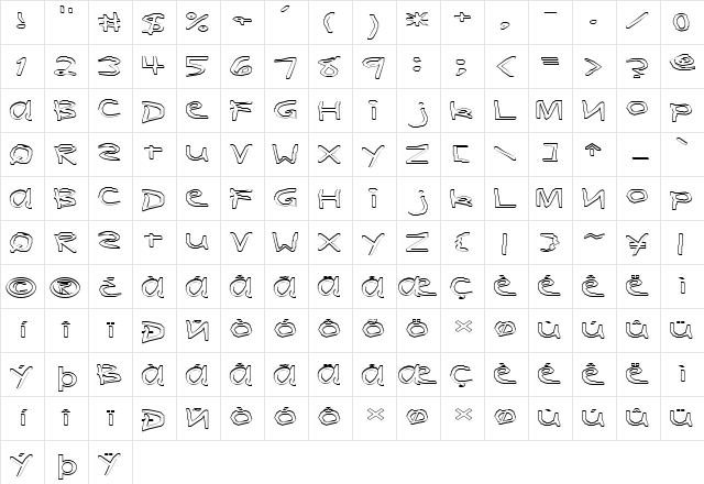 FZ HAND 11 HOLLOW EX Normal  glyph index