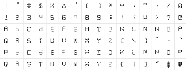 LED Counter Plus 7 Regular  glyph index