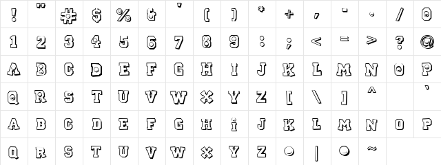 CK Sports Plain Regular  glyph index