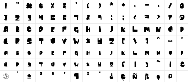 Conventional Wisdom Regular  glyph index
