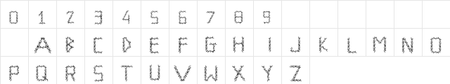 Jingle Jangle Regular  glyph index