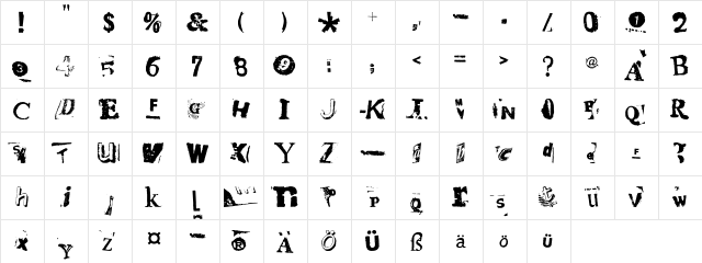 HotPlate LT Std 5 Regular  glyph index