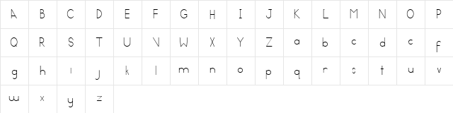 Contemporary Regular  glyph index