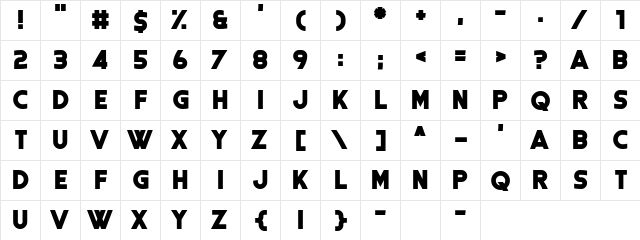 Coral Colour Regular  glyph index