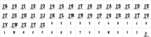 BJF Beacon of Light Regular  glyph index