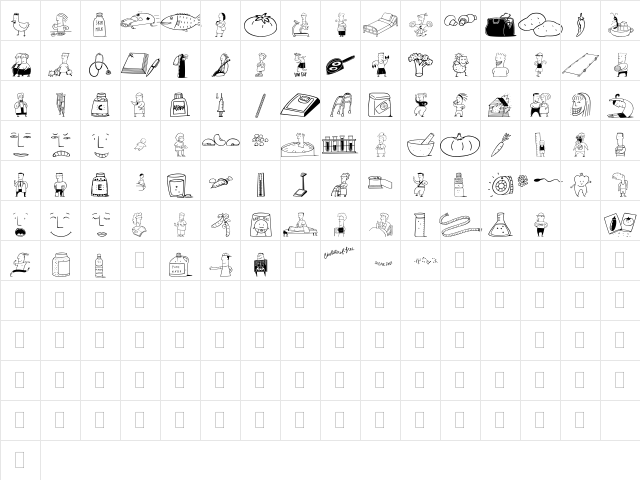 DF Well Beings Regular  glyph index