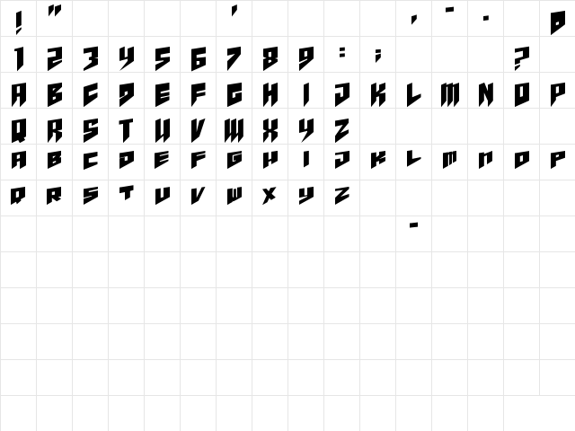 pandora limiter Regular  glyph index