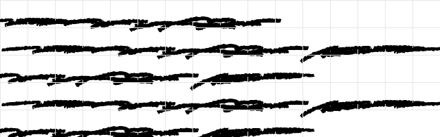 Scary Sign Swash Regular  glyph index