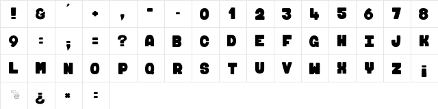FUGU & MAKI 2 Regular  glyph index