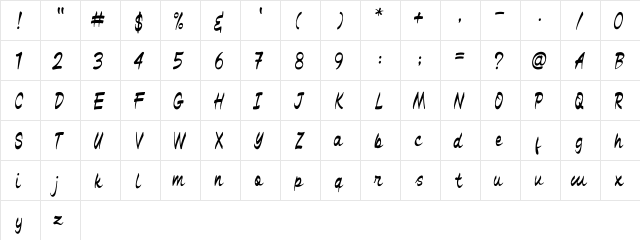 Black Miesee Regular  glyph index