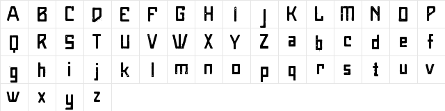MaiersNr8 Regular  glyph index